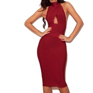 Red bandage bodycon dress | Valentines Day dress